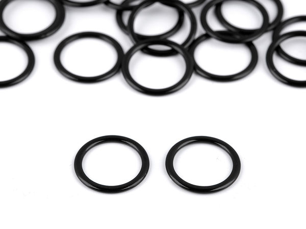 Premium 12mm Lacquered Metal O-Rings for Lingerie and Swimwear