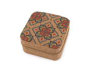 Compact Travel Sewing Kit in Sustainable Eco-Friendly Cork Case - Essential Mending & Craft Repair Set