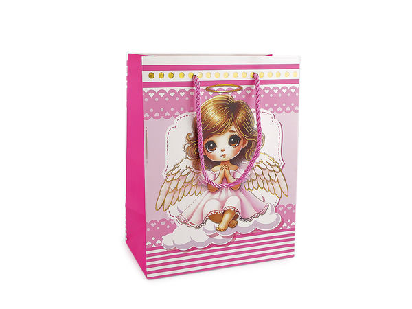 Premium Angel Gift Bags (18 x 23 cm) - Elegant Decorative Favor Sachets for Crafts, Gifts & Celebrations