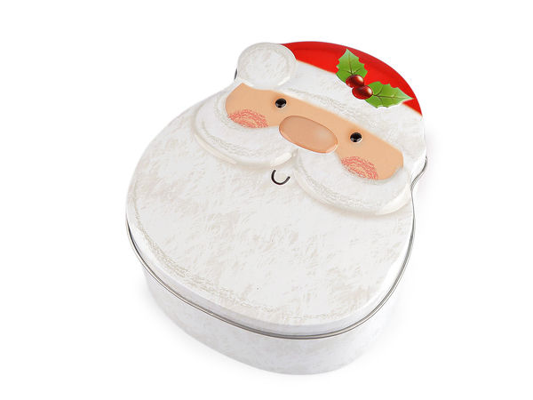 Decorative Christmas Tin Gift Boxes – Santa, Snowman & Gingerbread Man Holiday Storage Containers