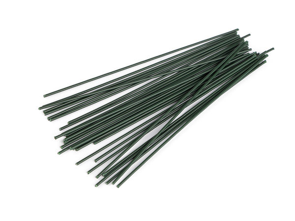 Green Floristic Plastic Stems - 20 cm Artificial Flower Wire Support for Crafts & Floral Arrangements