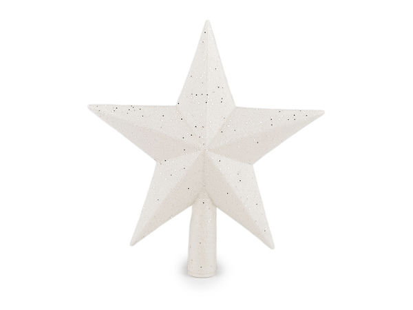 Glittering Christmas Tree Star Topper - Festive Holiday Tree Top Decoration