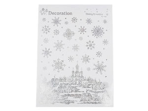 Self-Adhesive Christmas Window Foil Decals & Stickers - Iridescent AB Effect