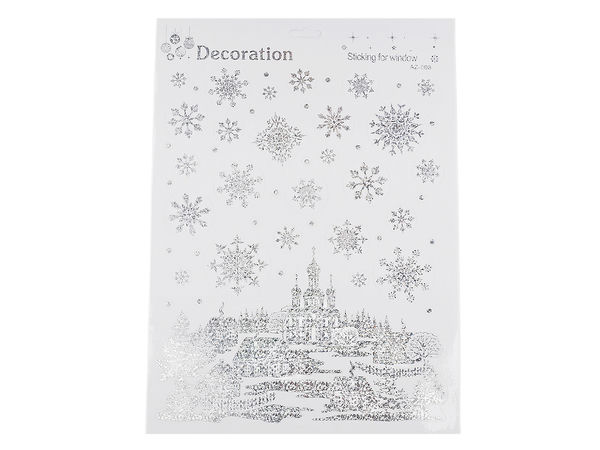 Self-Adhesive Christmas Window Foil Decals & Stickers - Iridescent AB Effect