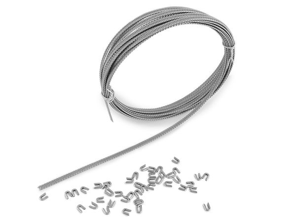 Flexible Spiral Steel Corset Boning Reel (5 mm x 5 m) with 100 End Caps - Premium Lingerie & Garment Reinforcement