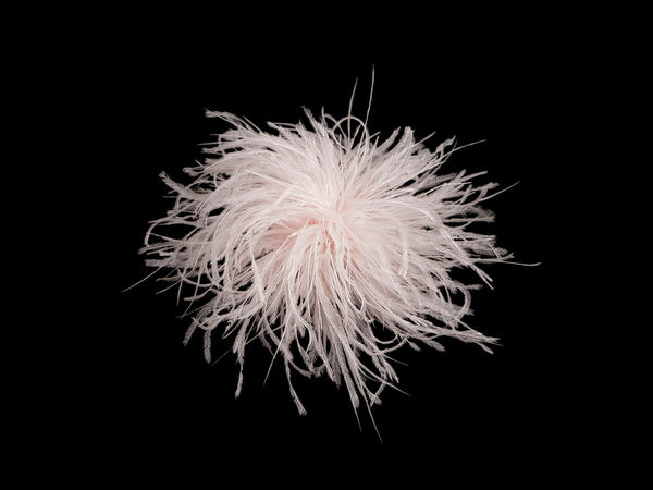 Voluminous Marabou Feather Brooch & Hair Clip (Ø15 cm)