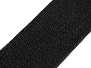 Self-Adhesive Hook Fastener Tape – Heavy-Duty Hook-and-Loop Sticky Back, 80 mm, Black