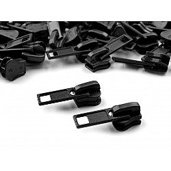 Slider for Plastic Zippers 5 mm, Black