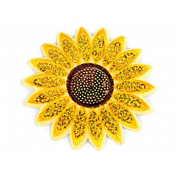 Iron-on Patch Sunflower with Sequins