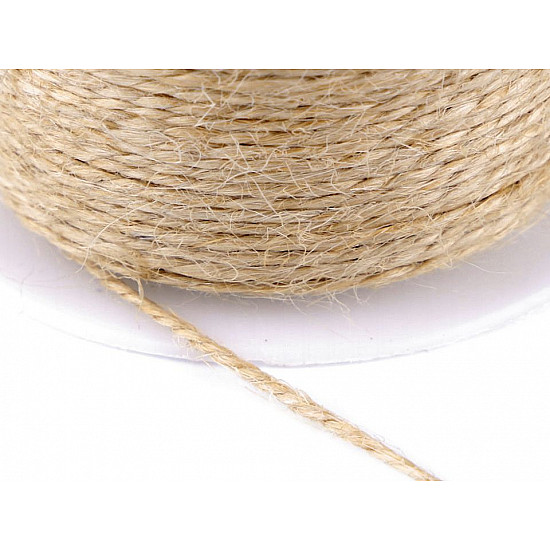 Jute String Ø1.5 mm - natural burlap, 1 Buc.