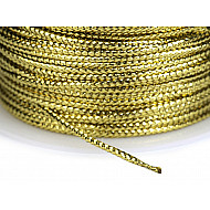 Flat String with Lurex width 1.1 mm (roll 30 m) - gold light