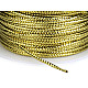 Flat String with Lurex width 1.1 mm (roll 30 m) - gold light