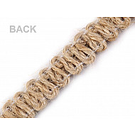 Jute Braid Trimming width 11 mm (sold by the meter) - natural burlap