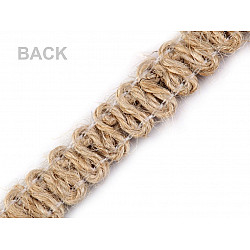 Jute Braid Trimming width 11 mm (sold by the meter) - natural burlap