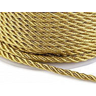 Twisted Cord with Lurex Ø2.5 mm (roll 20 m) - gold