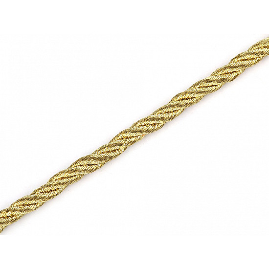 Twisted Cord with Lurex Ø2.5 mm (roll 20 m) - gold