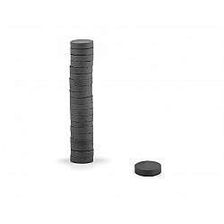 Magnet rotund, Ø12 mm (pachet 20 buc.) - antracit