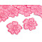 Iron on Patch Embroidered Flower, pink