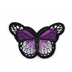 Iron-on Patch Butterfly, purple