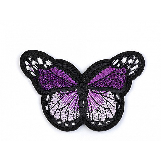 Iron-on Patch Butterfly, purple