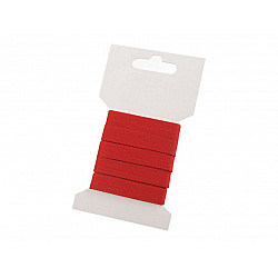 Herringbone Twill Tape width 10 mm (card 3 m) - red