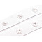 Snap Tape for fastening bodysuits, width 18mm - White