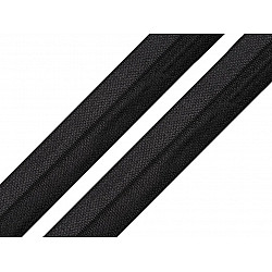 Fold Over Elastic Trim width 16 mm - Black