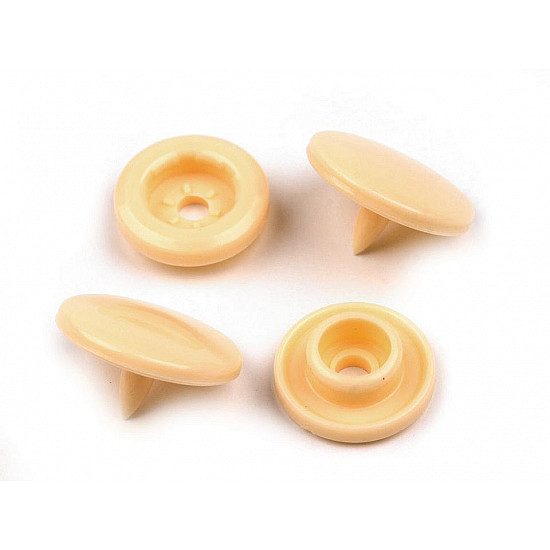 Plastic Snap Fastener size 12 mm, cream