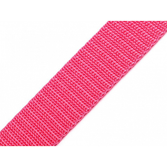 Polypropylene Webbing width 25 mm, pink