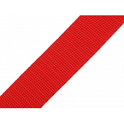 Polypropylene Webbing width 25 mm, red