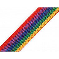 Polypropylene Webbing width 25 mm, multicolor