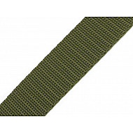 Polypropylene Webbing width 25 mm, green-khaki