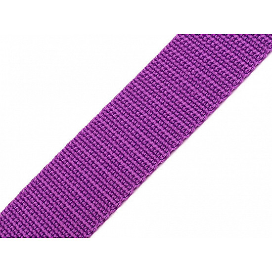 Polypropylene Webbing width 25 mm, purple