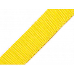 Polypropylene Webbing width 25 mm, yellow