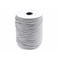 Reflective Cord String Ø5 mm - white, 1 ml.