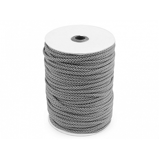 Reflective Cord String Ø5 mm - grey, 1 ml.