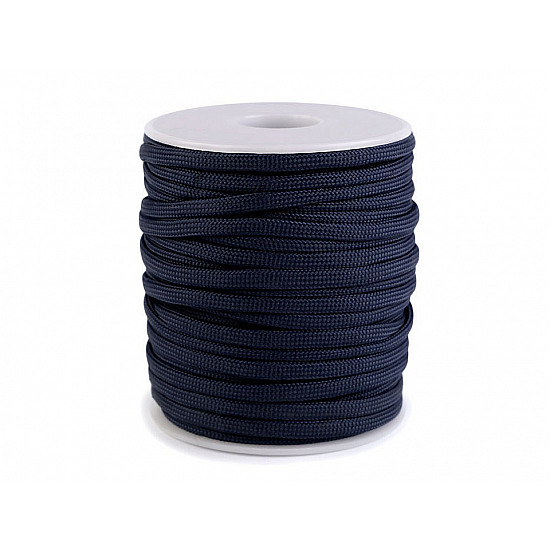 Polyester Cord Ø4 mm (roll 25 m) - blue dark