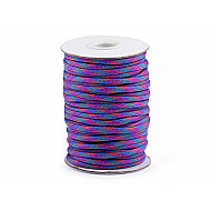 Parachute Cord / Paracord Ø4 mm (roll 5 m) - paris blue - multicolour