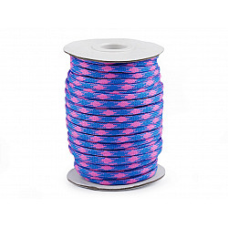 Parachute Cord / Paracord Ø4 mm (roll 5 m) - blue - pink