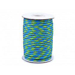 Parachute Cord / Paracord Ø4 mm - blue - green, 5 ml.