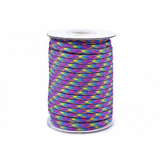 Parachute Cord / Paracord Ø4 mm (roll 5 m) - purple-pink