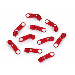 Slider for Nylon Zippers 3 mm for POL type, High Risk Red