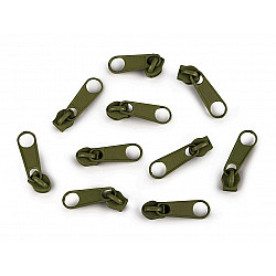 Slider for Nylon Zippers 3 mm for POL type, Olive Night