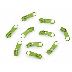 Slider for Nylon Zippers 3 mm for POL type, Lime Green