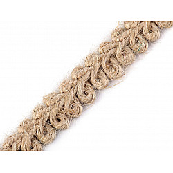 Jute Braid Trimming width 11 mm (sold by the meter) - natural burlap