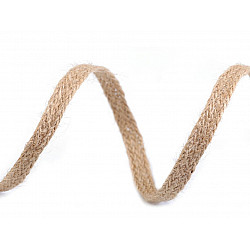 Jute Ribbon width 8 mm (roll 4 m) - natural burlap