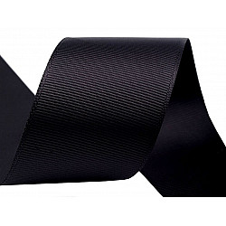 Grosgrain Ribbon width 40 mm, Black