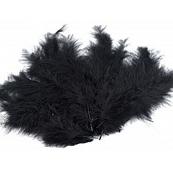 Ostrich Feathers length 9-18 cm, black