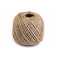 Jute Twine Ø1 mm (roll ~55 m) - natural burlap