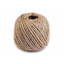 Jute Twine Ø1 mm (roll ~55 m) - natural burlap